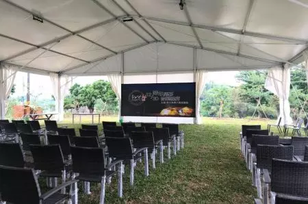 Tende a struttura 15X15M